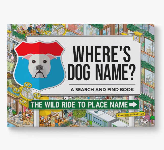 Personalised American Bulldog Book: Where's American Bulldog? Volume 3